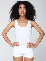 American Apparel Women&#39;s Cotton Spandex Tank Top 2XL White - $6.99