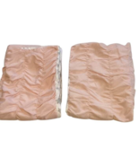 Dusty Pink Silver Stars Pillow Case Kohls Ruched Gathered Lot 2 Standard... - $20.29 CAD