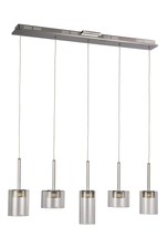 Trans Globe 5-Light Polished Chrome LED Island Pendant with Clear Glass - $278.48 CAD