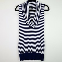 Tracy M Striped Cowl Neck Sleeveless Sweater Shirt Top Size Small S Womens - £5.20 GBP