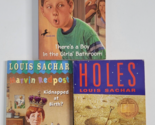 3 LOUIS SACHAR Children Chapter Books Lot Holes Marvin Redpost Boy Girls... - £7.98 GBP