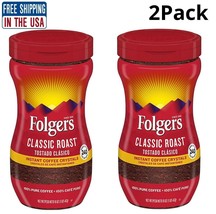 2 PACK Folgers Classic Roast Instant Coffee Crystals (16 oz.) - £29.40 GBP