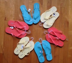 OLD NAVY Flip-Flops/ Sandals Size 7 &amp; 8 Pastel Colors - $8.98