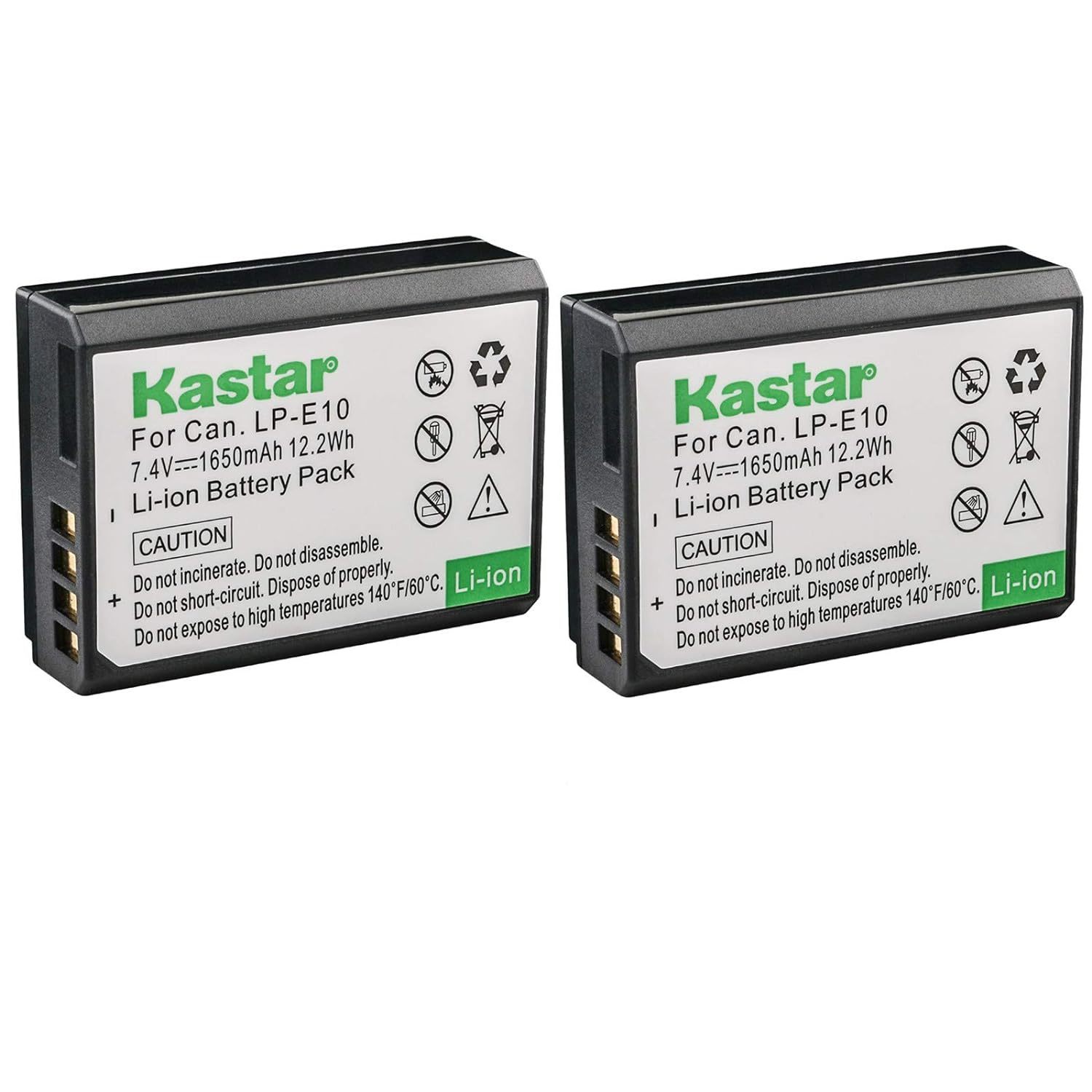 Kastar LP-E10 Battery Replacement for Canon EOS Rebel T3 T5 T6 T7, Canon EOS 110 - £20.41 GBP