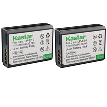 Kastar LP-E10 Battery Replacement for Canon EOS Rebel T3 T5 T6 T7, Canon... - $25.99