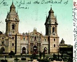 Vtg Postcard 1907 Catedral De Lima Postcard Antigua Peru UDB - $15.10