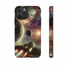 Space Art Tough Cases, Spaceship Traveling Protection for iPhone Galaxy ... - $524.68 MXN
