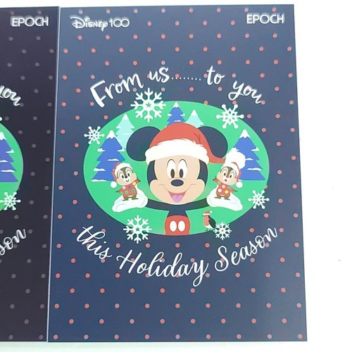 Mickey 2023 Epoch Disney 100 Premier Merry xmas Collection Foil & Base Cards #50 Item image 2
