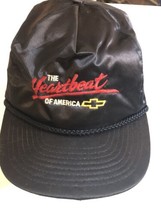 Vintage Heart Of America Hat Cap Black Strap Back pa1 - £15.78 GBP