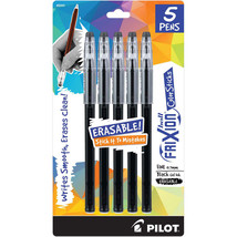 Pilot FriXion Ball Color Sticks Erasable Gel Pens 5/Pkg-Black - £12.63 GBP