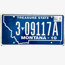 2012 United States Montana Yellowstone County Passenger License Plate 3 09117A - £13.18 GBP