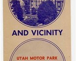 Tourmap Of Salt Lake City &amp; Vicinity Utah 1940&#39;s - £14.01 GBP