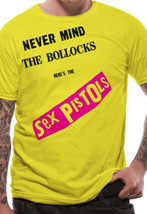 Yellow Sex Pistols Johnny Rotten Sid Vicious Official Tee T-Shirt Mens Unisex - $34.20