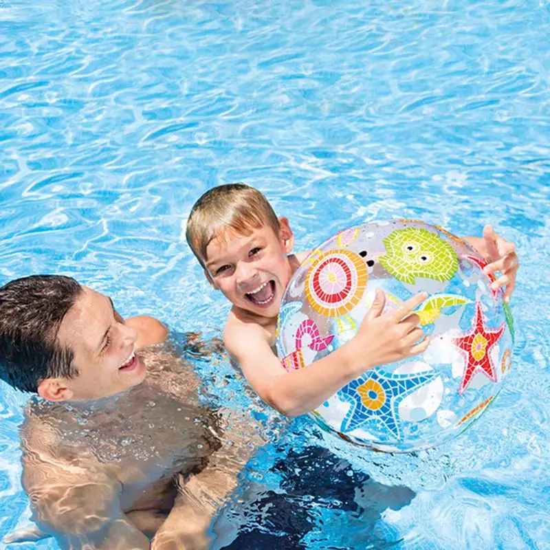 Inflatable Water Ball Outdoor Swimming Toy PVC Inflatable Beach Elastic Float - £10.28 GBP