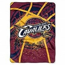 Cleveland Cavaliers Plush 60&quot; by 80&quot; Twin Size Raschel Blanket - NBA - £29.61 GBP