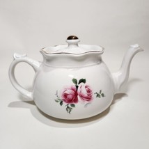 Arthur Wood and Son Staffordshire Pink Rose and Vines Teapot England 6426 - £26.97 GBP
