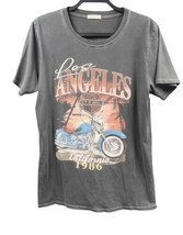 City Of Angels 1986 T-Shirt Men Large Black Graphic Front Motorcycle Los... - $49.66