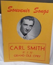 CARL SMITH - VINTAGE ORIGINAL 1952 SONG FOLIO / SOUVENIR PROGRAM - VG CO... - £15.92 GBP