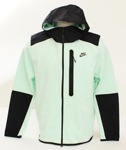 Nike Tech Fleece Green Full Zip Hoodie Top Overlay Jacket Men&#39;s Size XL NWT - £157.69 GBP