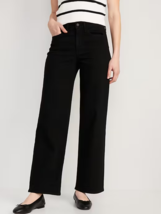 Old Navy WOW Wide Leg Jeans Womens 6 Petite Black High Rise  Stretch NEW - £21.31 GBP