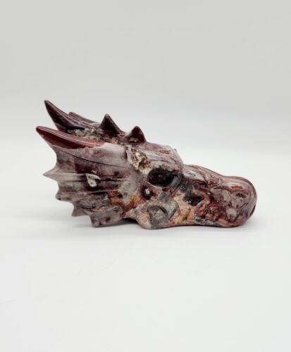 Primary image for Mexico Agate Dragon Skull, Crazy Lace Agate, Laughter Stone, Year Of The Dragon