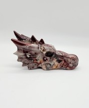 Mexico Agate Dragon Skull, Crazy Lace Agate, Laughter Stone, Year Of The... - £121.24 GBP