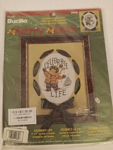 Bucilla 84510 Merry Mats Celebrate Life 5&quot; X 7&quot; Counted Cross Stitch Kit... - $29.99