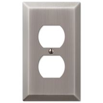 Amerelle Century Antique Nickel 1 gang Stamped Steel Duplex Wall Plate - $7.95