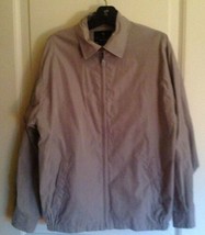 Authentic Bill Blass Black Label Basic Khaki Jacket Sz M 85% polyester 15% nylon - $68.31