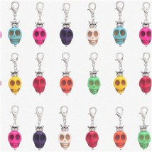 Skull Beads Stitch Markers - 20Pcs Box Set with Lobster Clasps for Knitting, Cro - $35.59