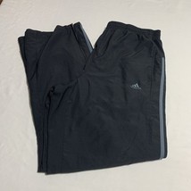 Adidas Track Pants - Pleated - Men&#39;s - Size Large Drawstring- Black (32x31) - $17.17