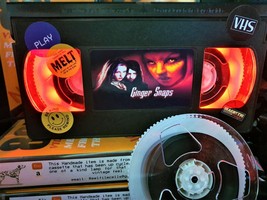 Ginger Snaps Classic Retro VHS Tape Night Light table lamp stunning L@@K - £19.98 GBP