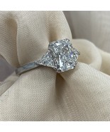 2.72 Ctw Radiante Corte E-VVS2 Igi Laboratorio Crecido Diamante 3 Piedra - $2,100.47