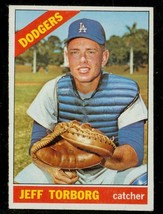 Vintage 1966 Topps Baseball Trading Card #257 Jeff Torborg Catcher Dodgers - £6.05 GBP