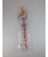 7-Eleven Slurpee 12&quot; Straw Cat with Sunglasses Red Hard Plastic Sealed W... - $15.99