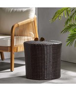 Kingstown Rd Barrel Side Table: Rustic Charm - $135.38 CAD