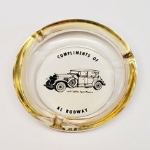 1928 Cadillac Sport Phaeton Complements Of Al Rodeway Ashtray - $201.40 MXN