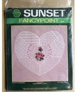 Sunset Fancypoint Kit Delicate Rosebuds 6518 Zwiegart Needlepoint Canvas... - $14.80