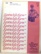 VTG Stretch &amp; Sew 335 Pattern Vest Bust Sz 30-42 Designed by Ann Person - £15.17 GBP