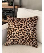 4 Squares Leopard Print Cowhide Cushion Cover - Size: 17.5 in x 17.5 in ... - €84,53 EUR