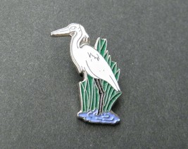 Bird Egret Pond Wildlife Waterfowl Lapel Pin Badge 1 Inch - £4.42 GBP