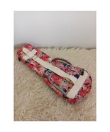 Mermaid Violin Case Crossbody Padded Nylon Tropical Pink Flowers Sea Tur... - $84.72 CAD