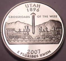 Gemstone Cameo Proof 2007-S Utah State Quarter ~ We Have Every Minted ~ ... - £3.48 GBP