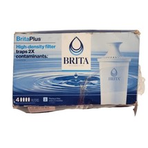Brita Plus Replacement Filters For Brita Water Pitchers 4 Pack New Open Box - £19.75 GBP