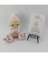 Precious Moments 2003 Bible &amp; Cherished Memories Plush Bunny Slippers - £17.25 GBP