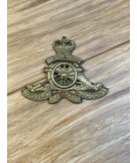 Vintage WWII Royal Artillery Cap Hat Badge Military Militaria KG JD - $92.92 MXN