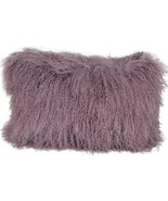 Tibetan lamb fur pillow Cover Mongolian lamb fur pillow -  Purple -12&quot;x ... - €60,37 EUR+