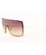 DITA RAYGUN Shiny 18K Gold Bone / Brown Gradient Sunglasses 23003 B 153mm - $379.05