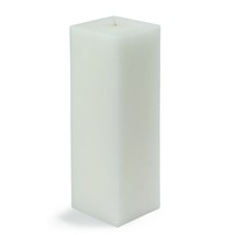 CPZ-151-12-0 3 x 9 in. Square Pillar Candle, White - 12 Piece - £148.06 GBP