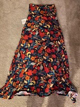 Lularoe NWT Full Length Multicolor Floral Print Pink Orange Maxi Skirt - Size XS - £18.51 GBP